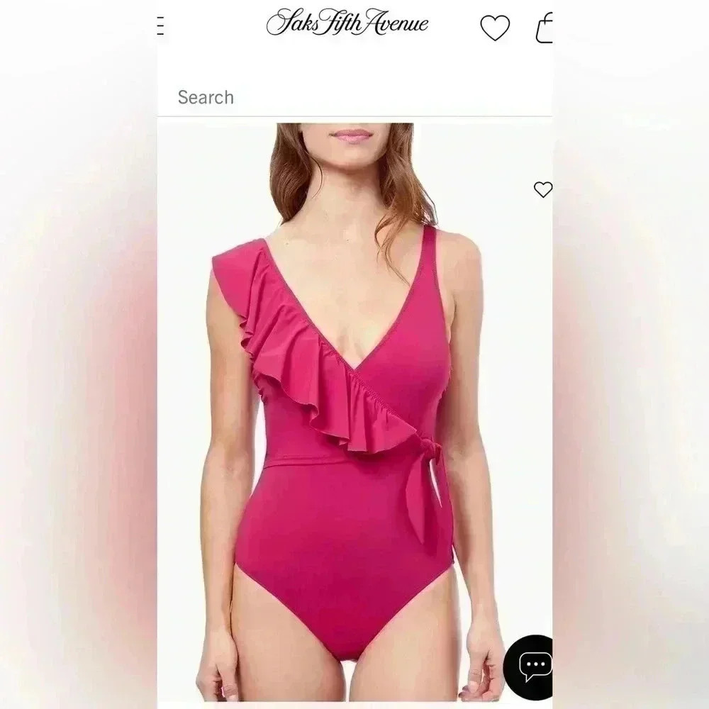 ♥️Gottex Swimwear NWT
Tutti Frutti Ruffle One-Piece Swimsuit size 12 ♥️
